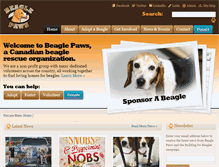 Tablet Screenshot of beaglepaws.com